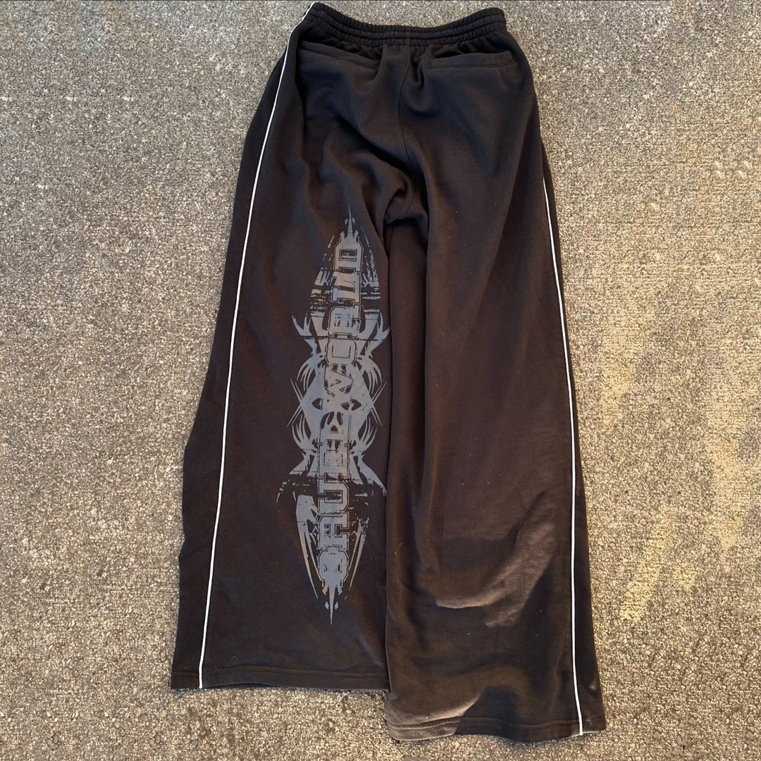 Holy Sword Casual Street Print Trousers