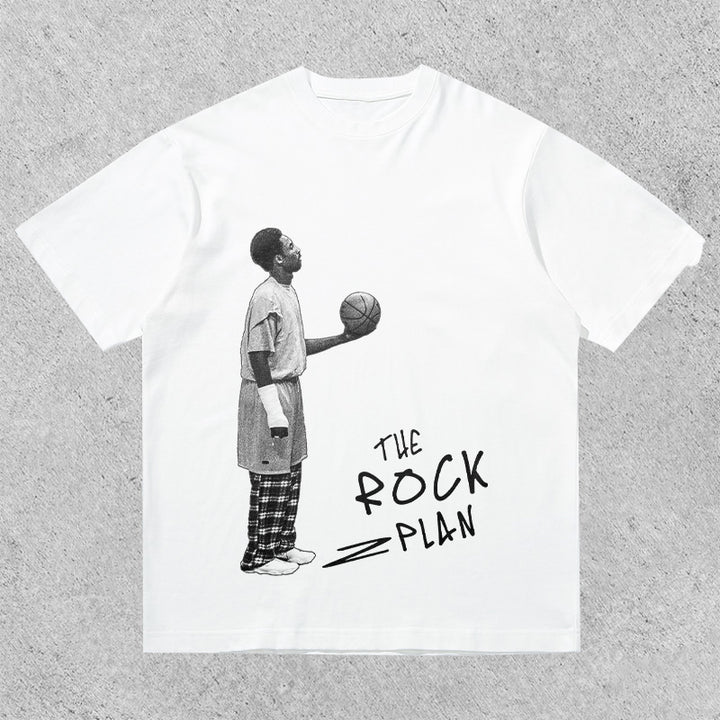 The new ball frame is gone casual street basketball T-shirt