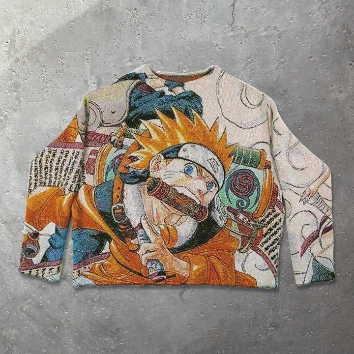 Retro Comic Cartoon Tapestry Sweatshirt