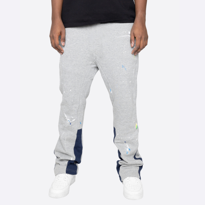 Casual Paint Splatter Flare Sweatpants Trousers