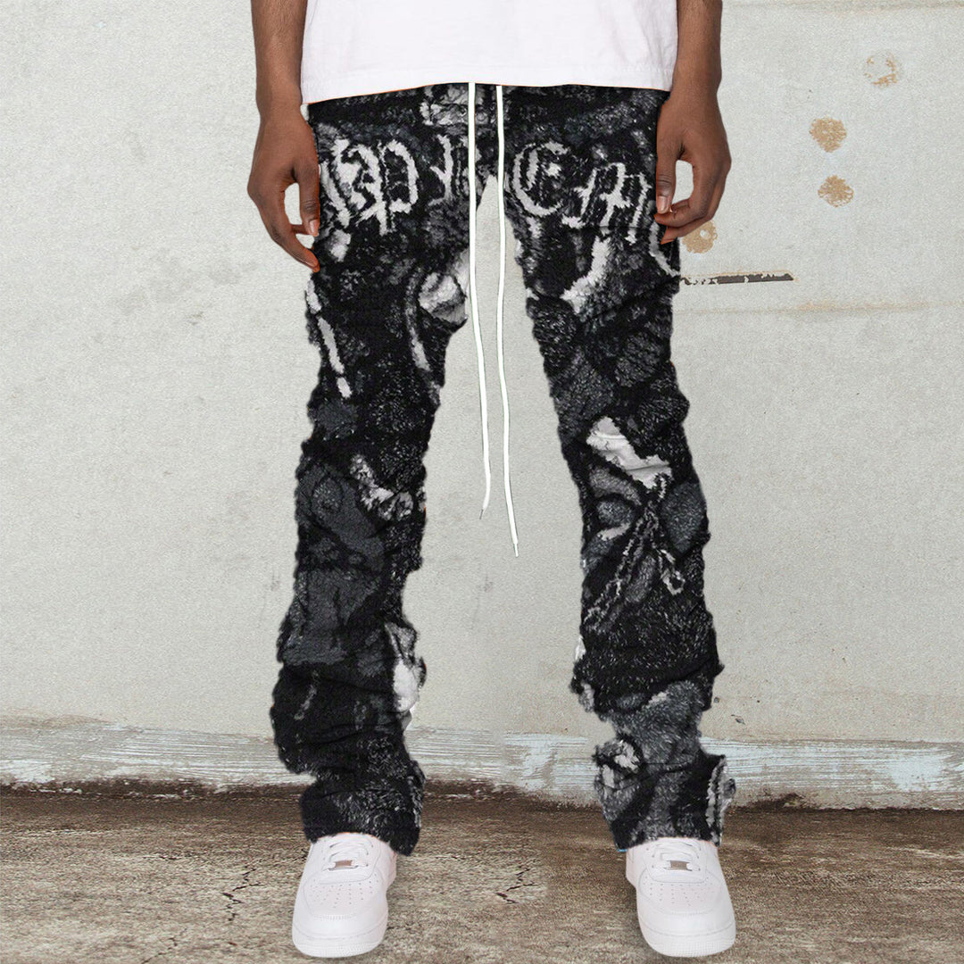 Retro Polar Fleece Hip Hop Street Pants