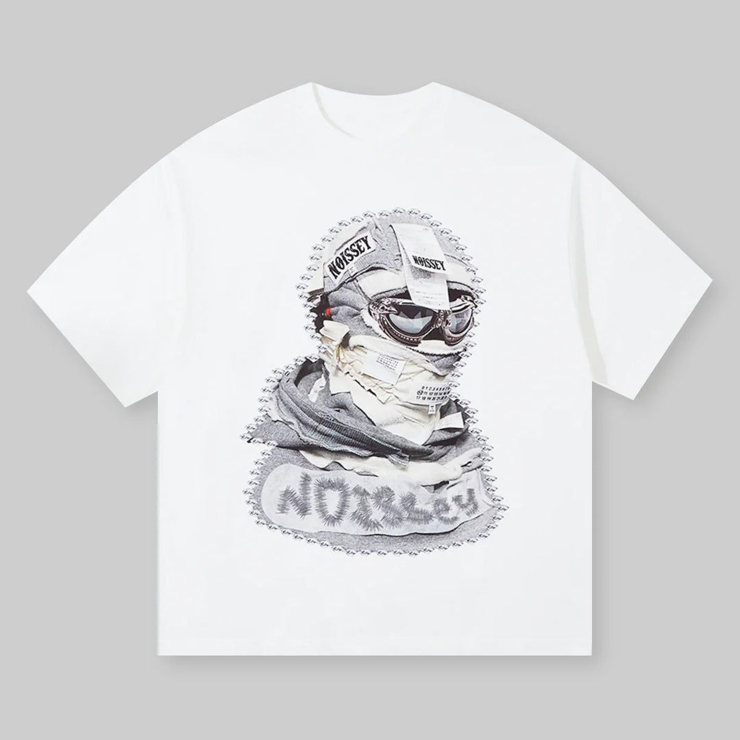 Balaclava printed cotton T-shirt