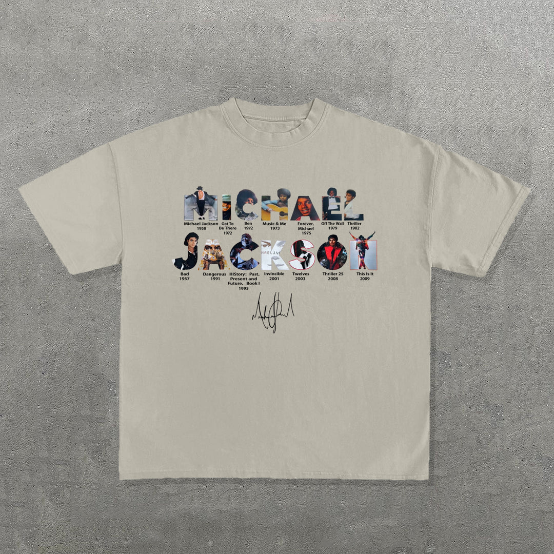 Album Print Short Sleeve T-Shirt