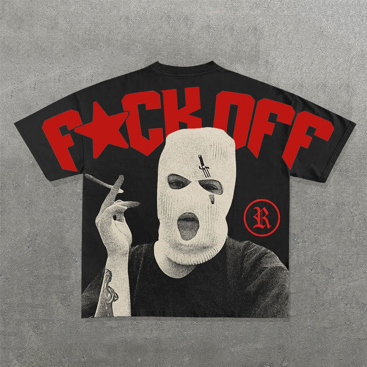 F*ck Off Print Short Sleeve T-Shirt