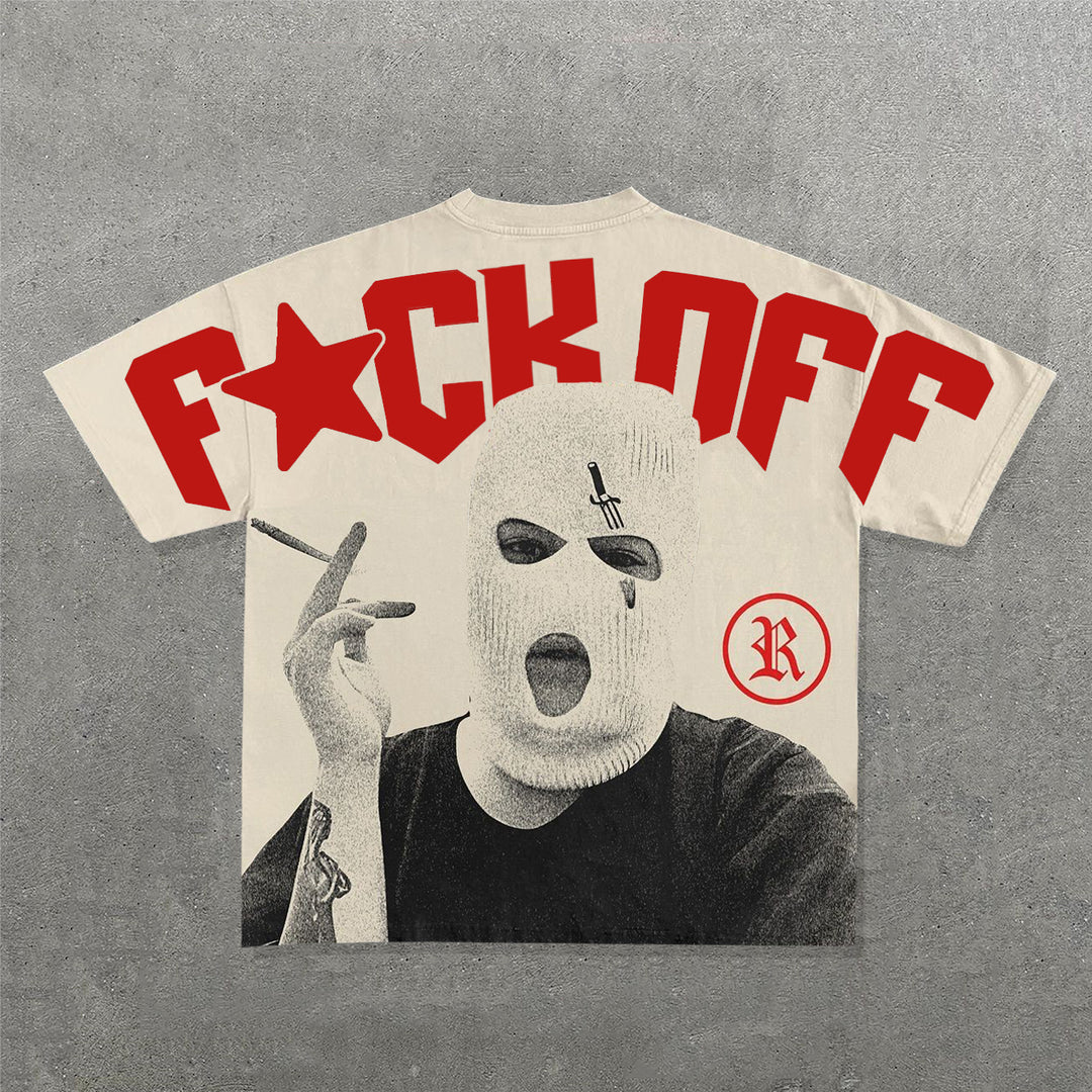 F*ck Off Print Short Sleeve T-Shirt