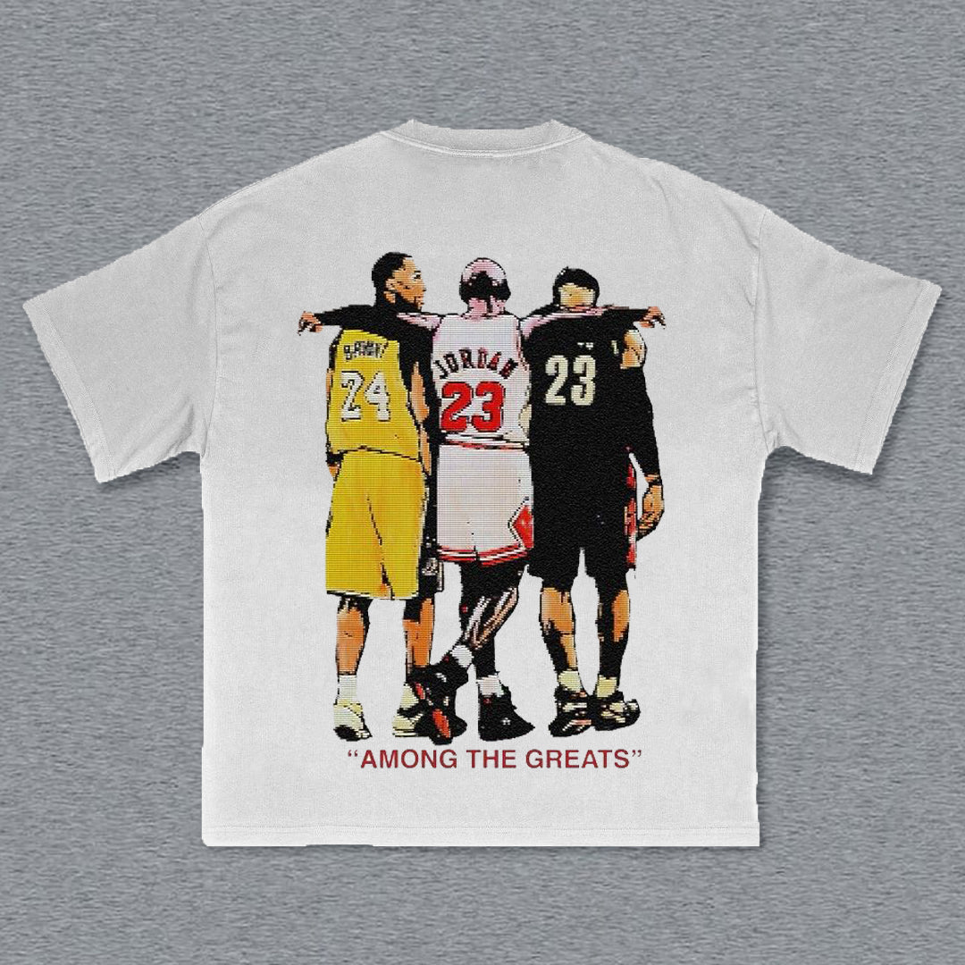 Basketball Among The Greats Print Short Sleeve T-Shirt