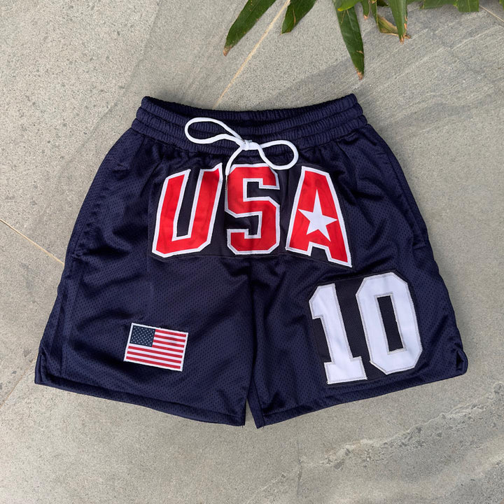 usa sports mesh shorts