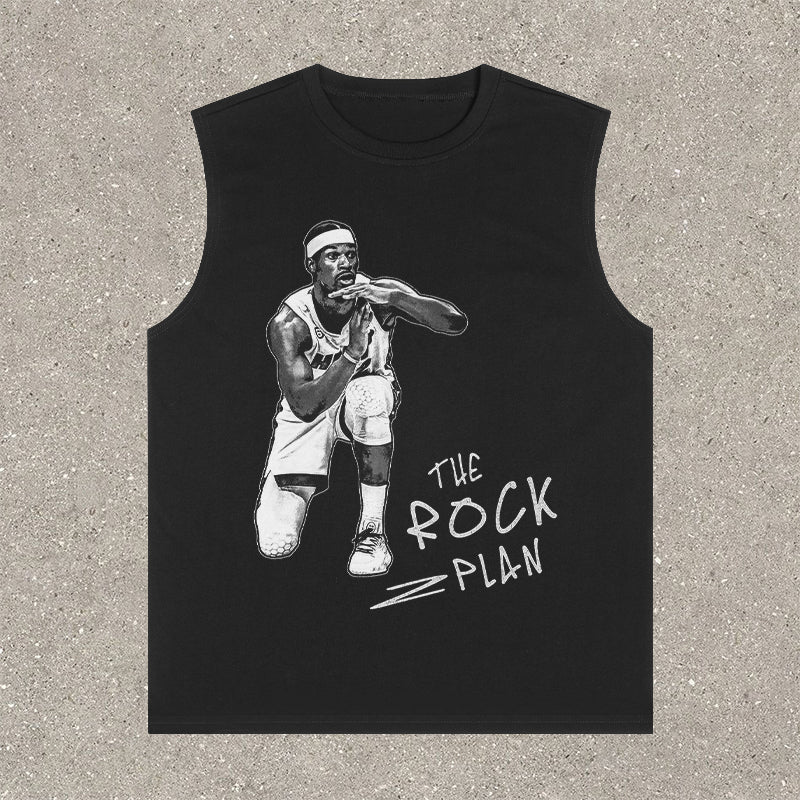 Casual Street Basketball Sleeveless Printed Vest