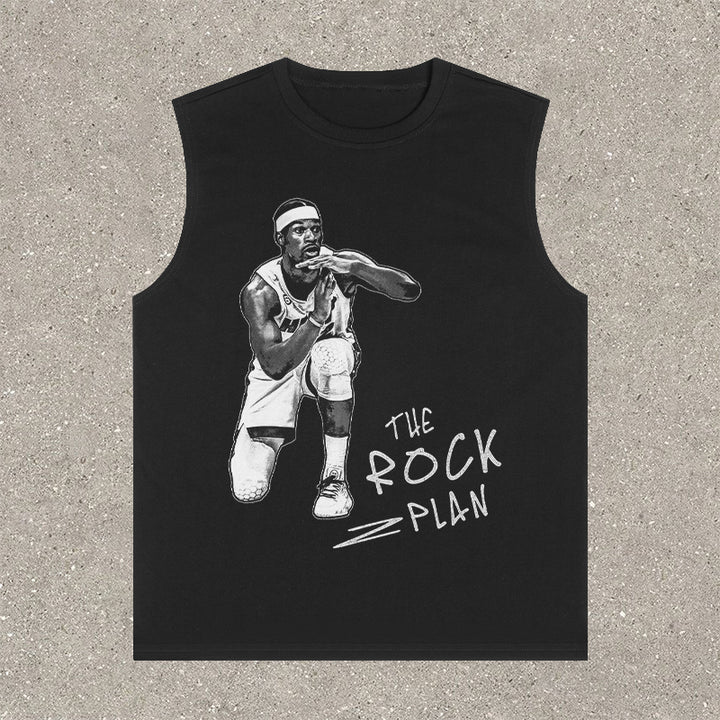 Casual Street Basketball Sleeveless Printed Vest