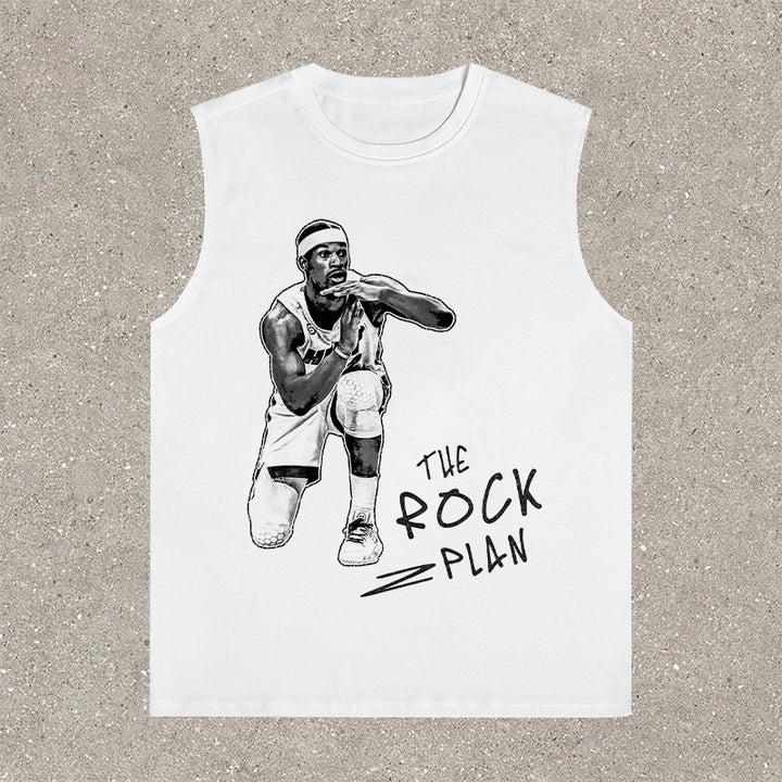 Casual Street Basketball Sleeveless Printed Vest