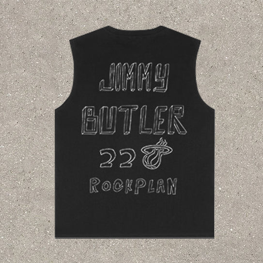 Casual Street Basketball Sleeveless Printed Vest