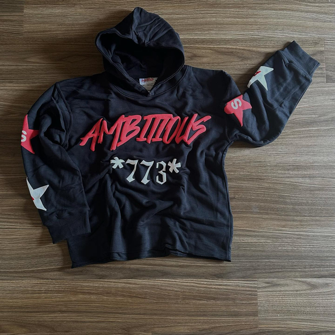 Casual street printed cotton sports hoodie