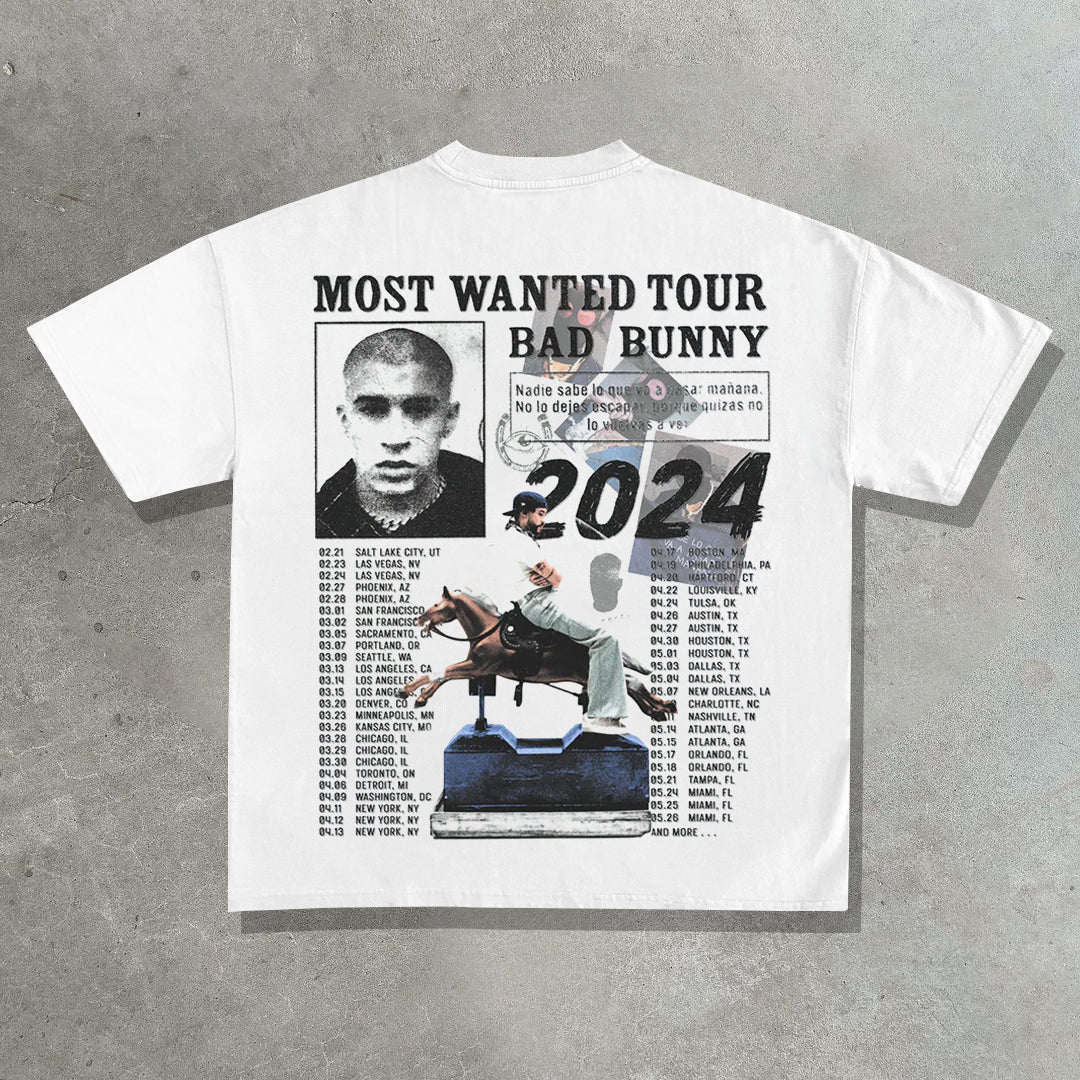 Rap Printed Bad Bunny T-shirt