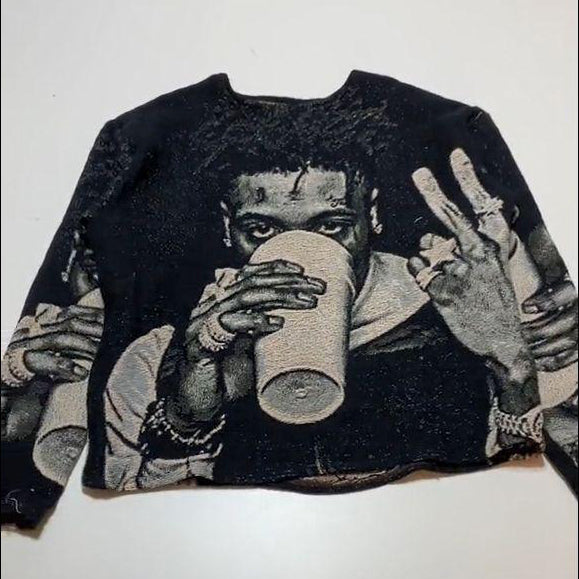 Retro Hip Hop Tapestry Sweatshirt