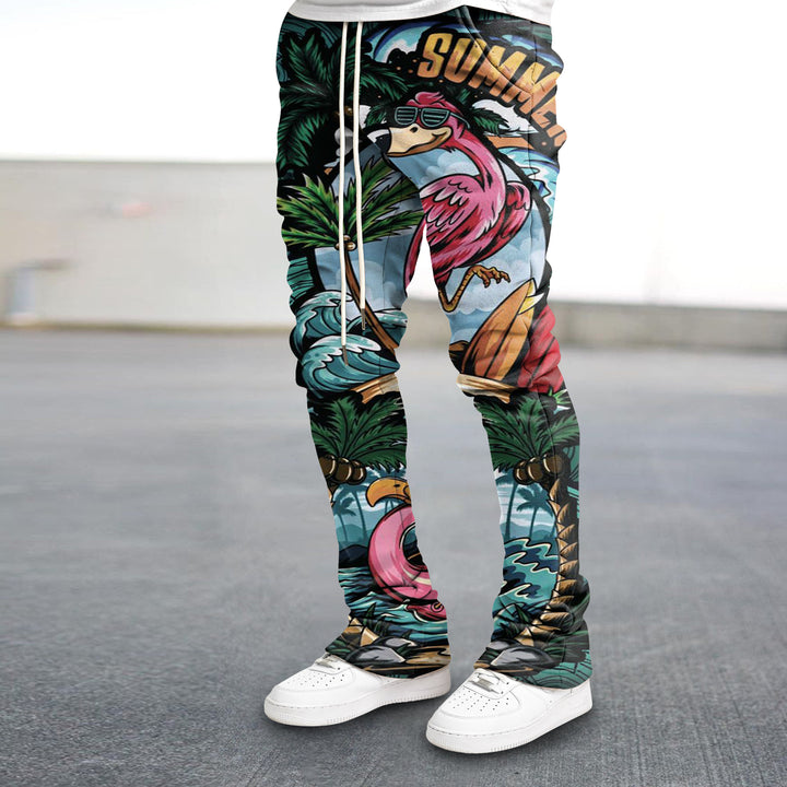 Hawaiian Trend Print Street Pants