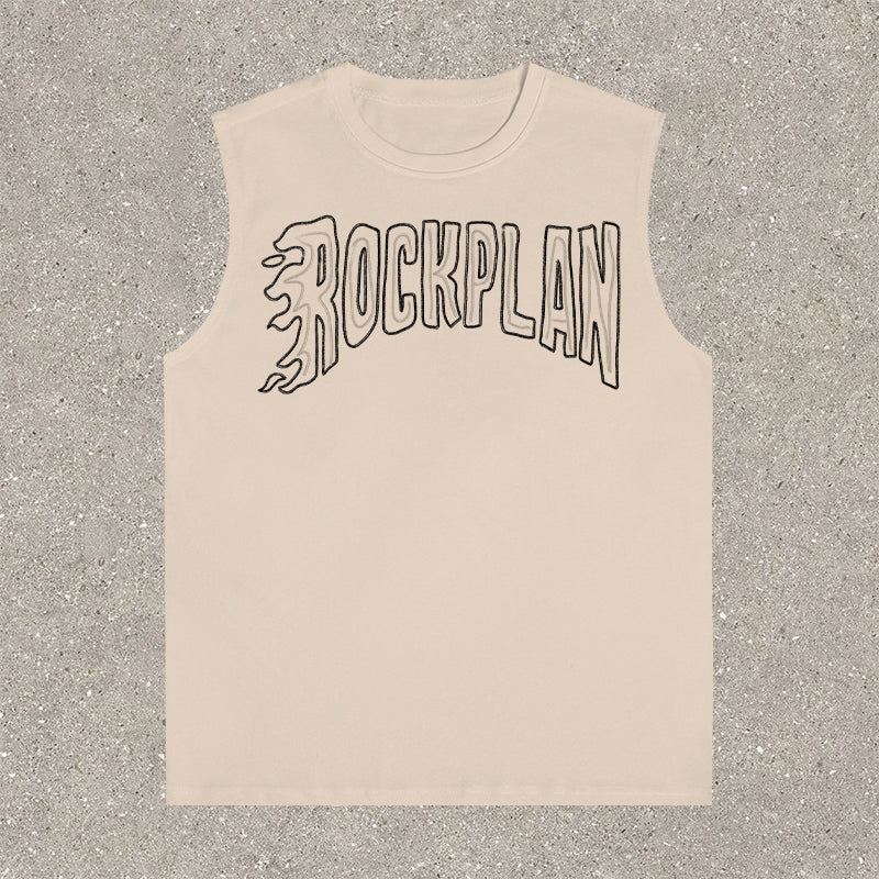 NO.8 casual street basketball print vest