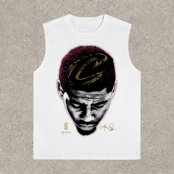 Street Basketball Print Casual Sports Vest