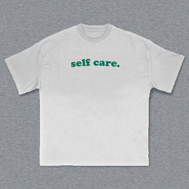 Self Care Print Short Sleeve T-Shirt