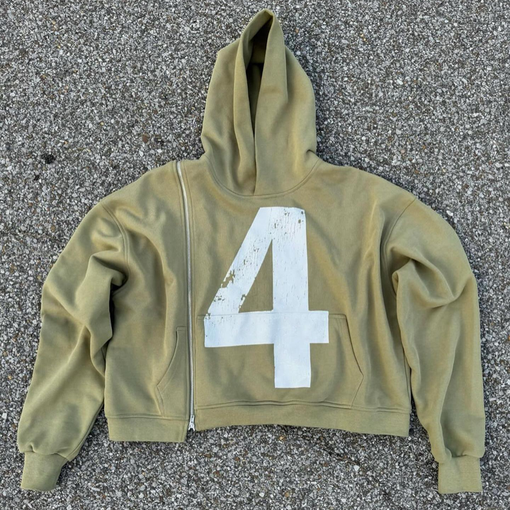 Miracle Side Zip Loose Hoodie