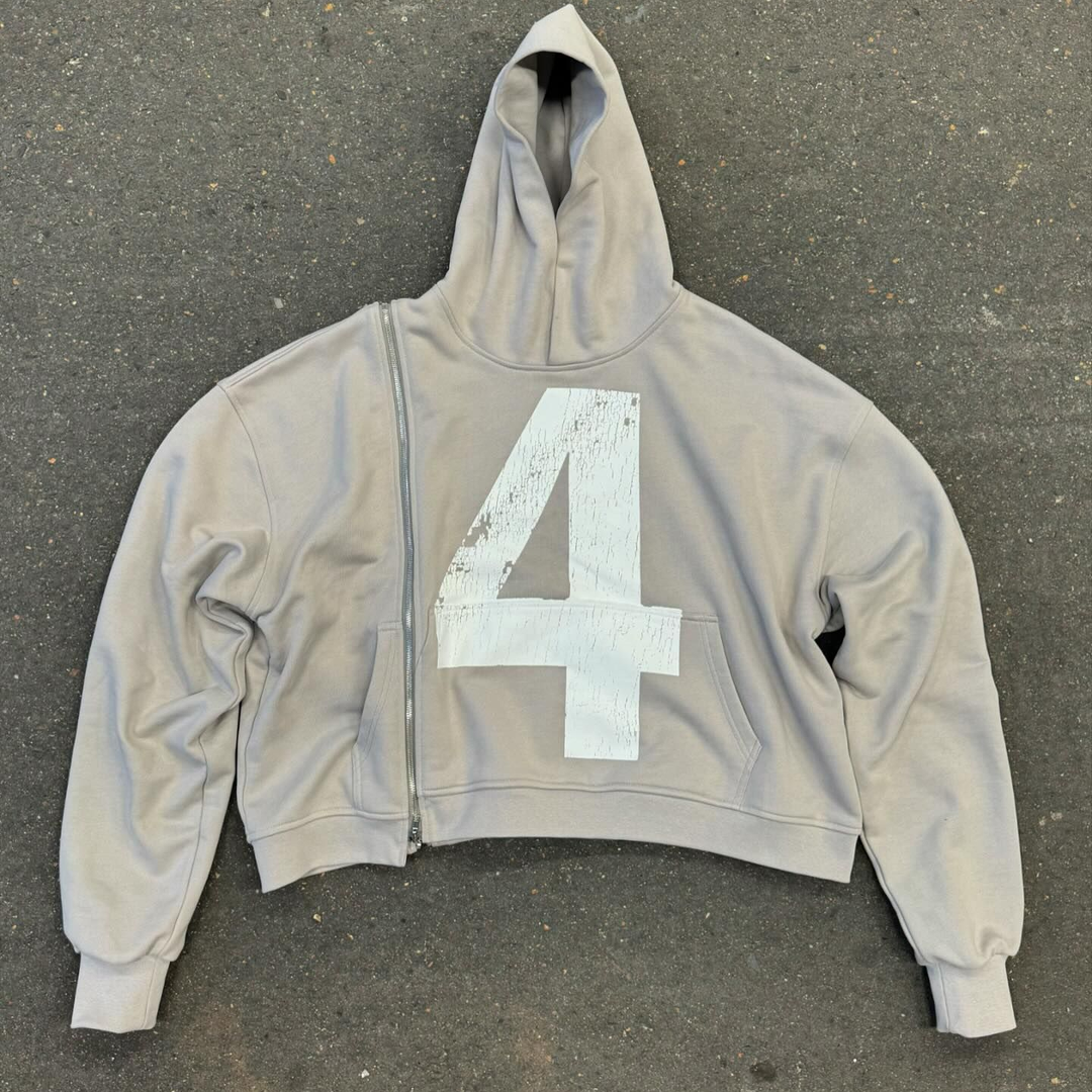 Miracle Side Zip Loose Hoodie