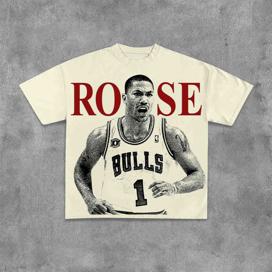 Derrick Rose Print Short Sleeve T-Shirt