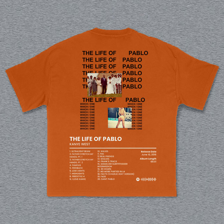 The Life of Pablo Print Short Sleeve T-Shirt