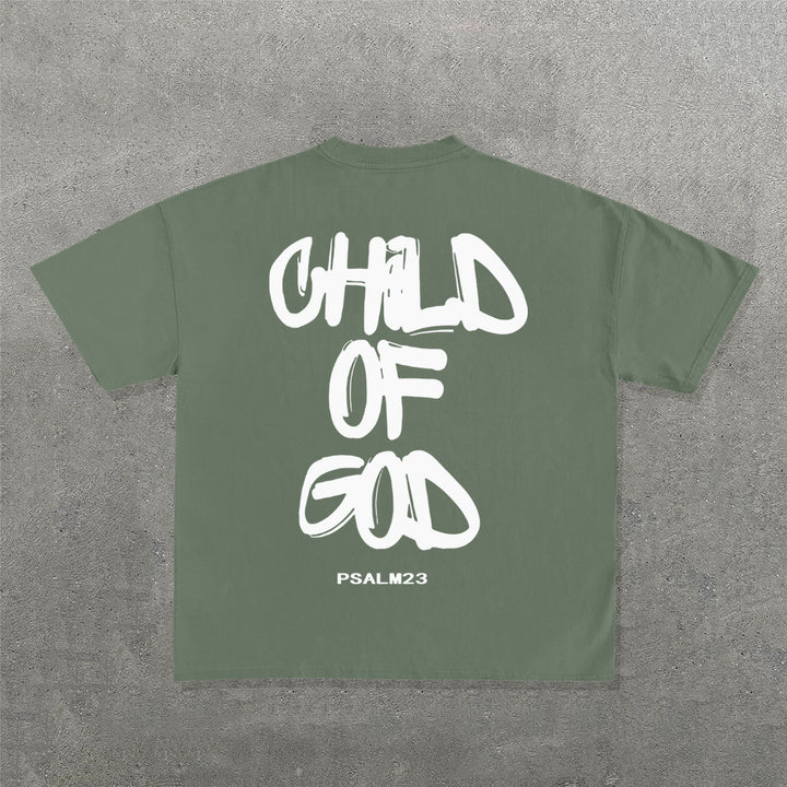 Child Of God Psalm 23 Print Short Sleeve T-Shirt