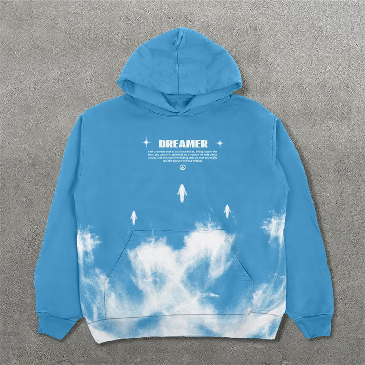 Dreamer Print Long Sleeve Hoodies