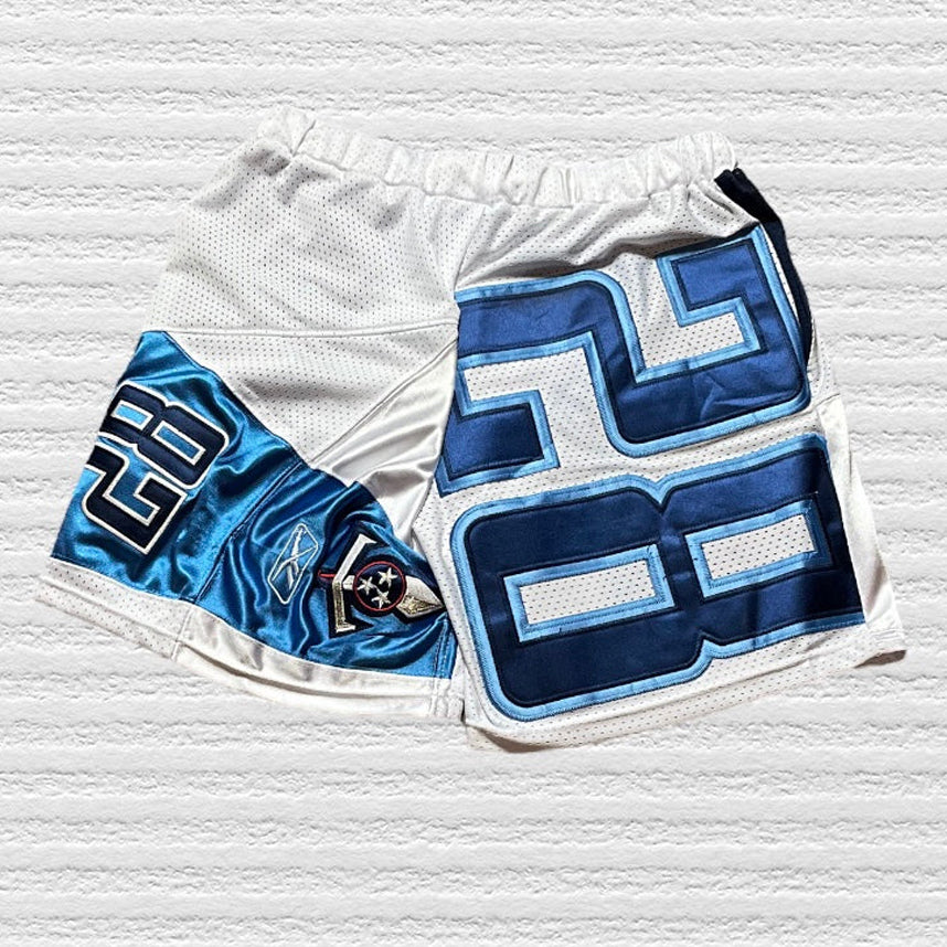 NO.28 Patch mesh shorts