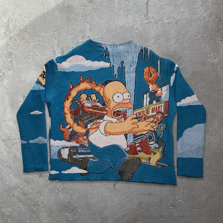 Cartoon Funny Tapestry Sweatshirt