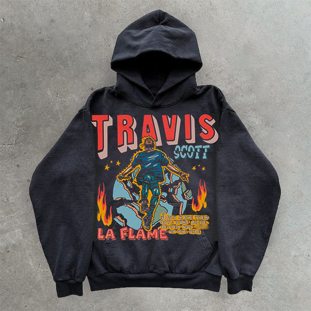 Los Angeles Flames Casual Street Rap Hoodie