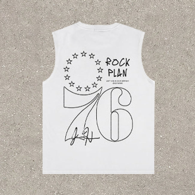 Casual Street Basketball Print Tank Top