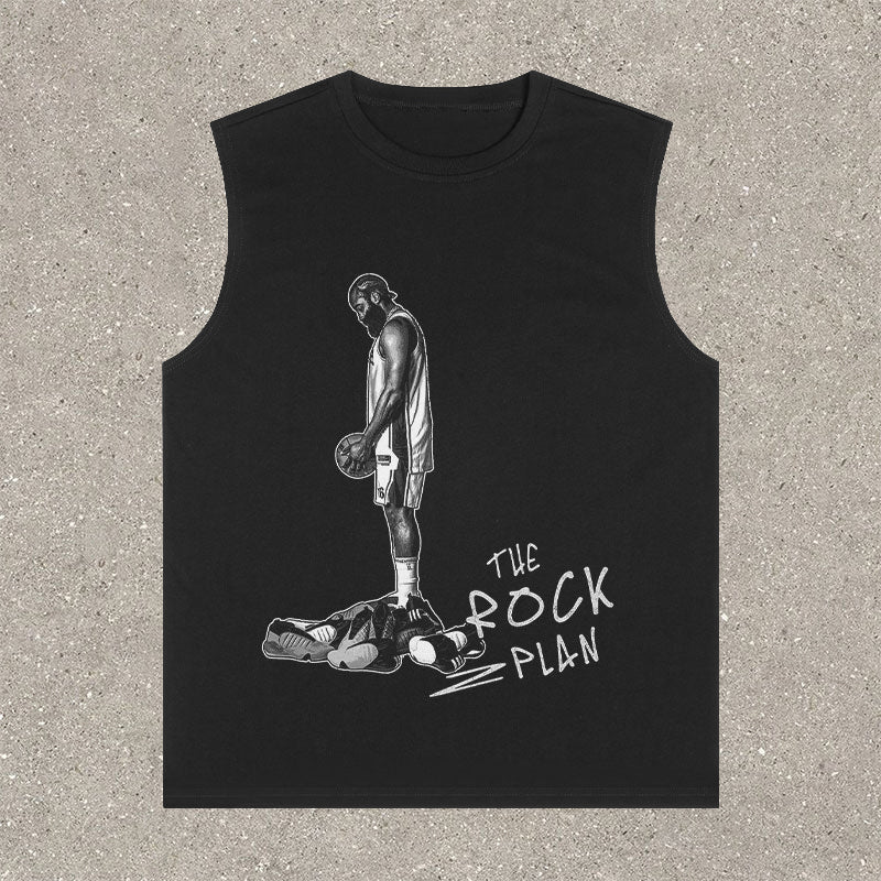 Casual Street Basketball Print Tank Top