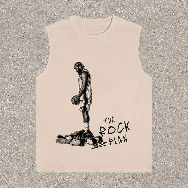 Casual Street Basketball Print Tank Top