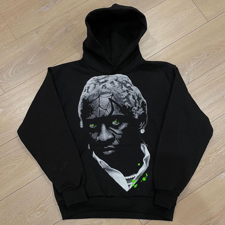 Free Young Thug Print Long Sleeve Hoodies