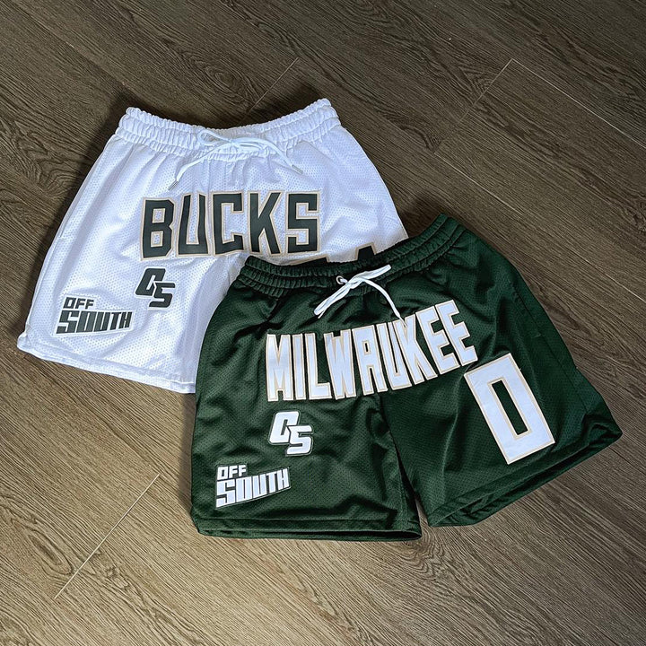 Bucks Casual Street Basketball Mesh Shorts