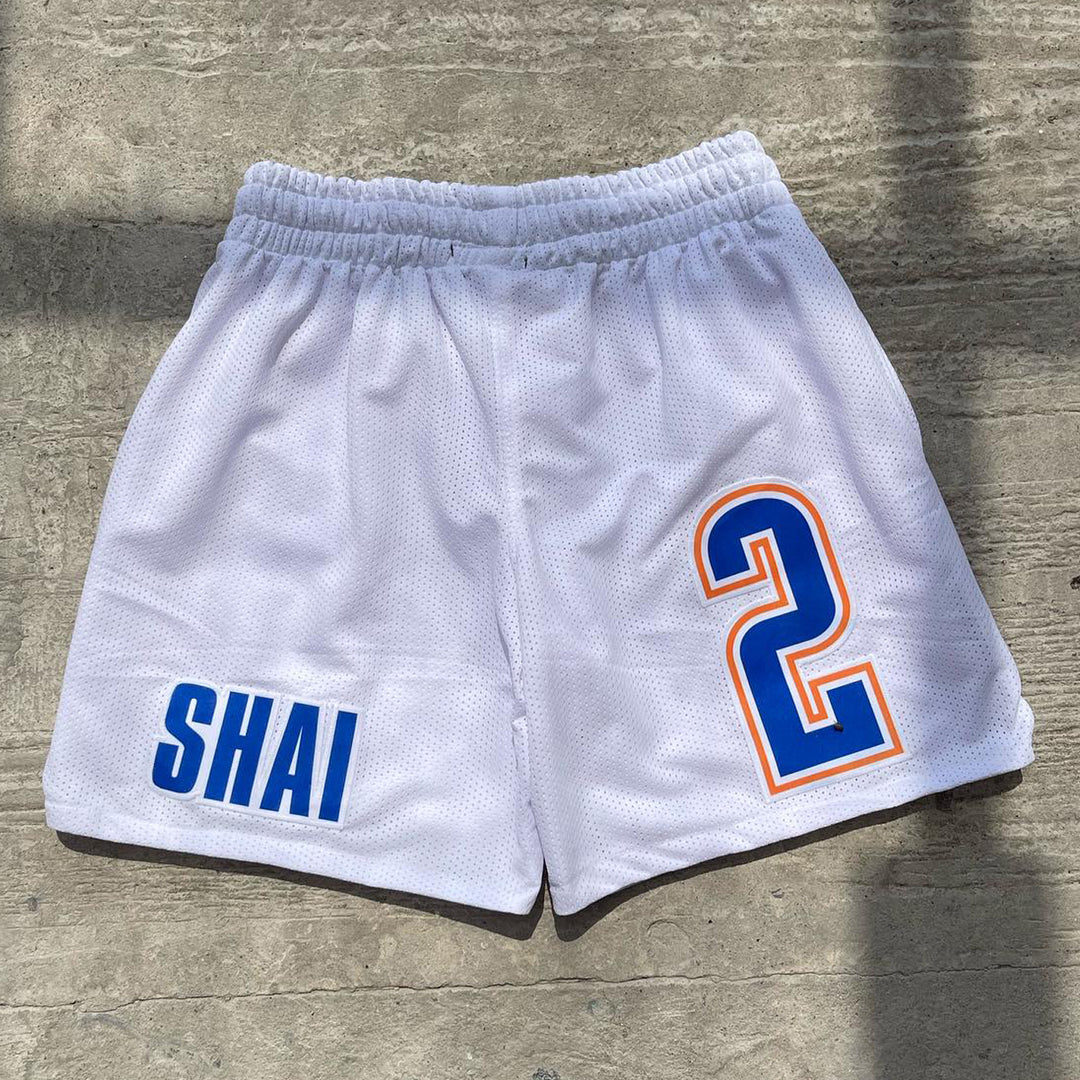 Thunder casual street basketball mesh shorts