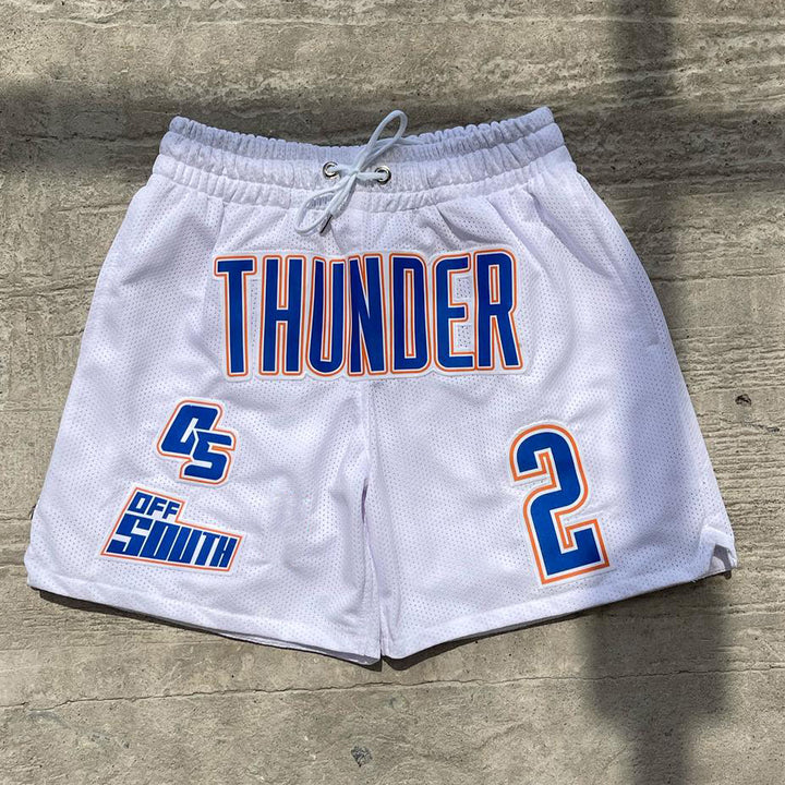 Thunder casual street basketball mesh shorts