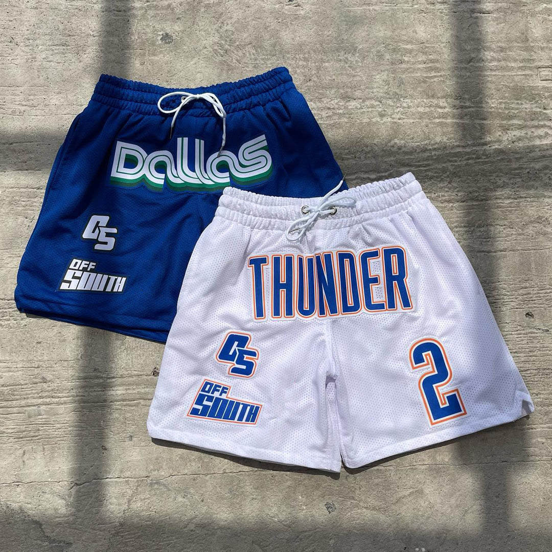 Thunder casual street basketball mesh shorts