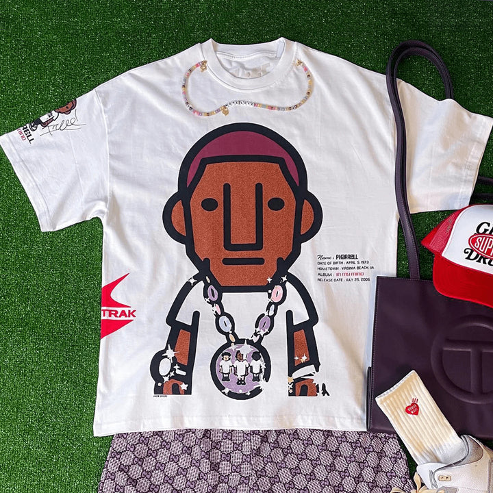 Rap Pharrell Printed T-Shirt