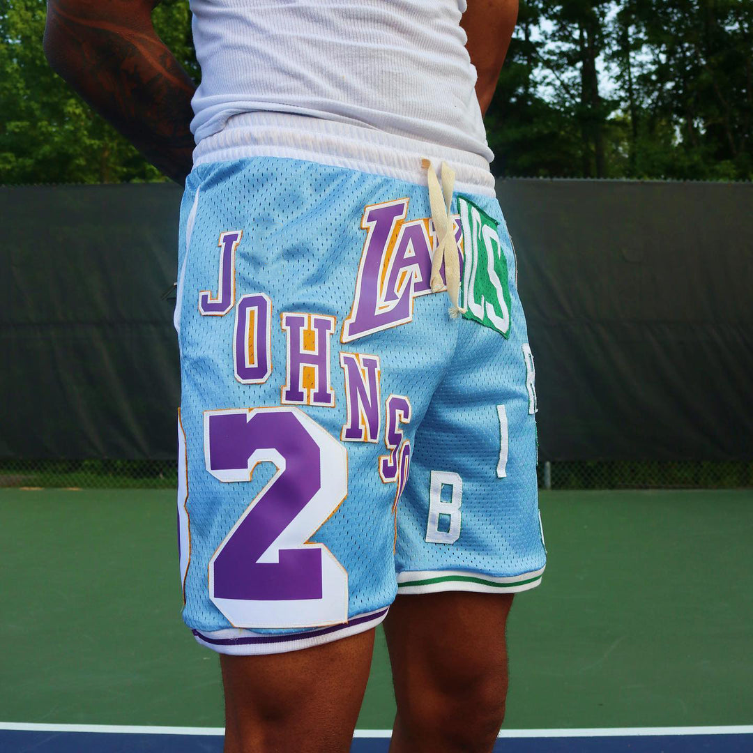 Basketball Patch Casual Mesh Shorts