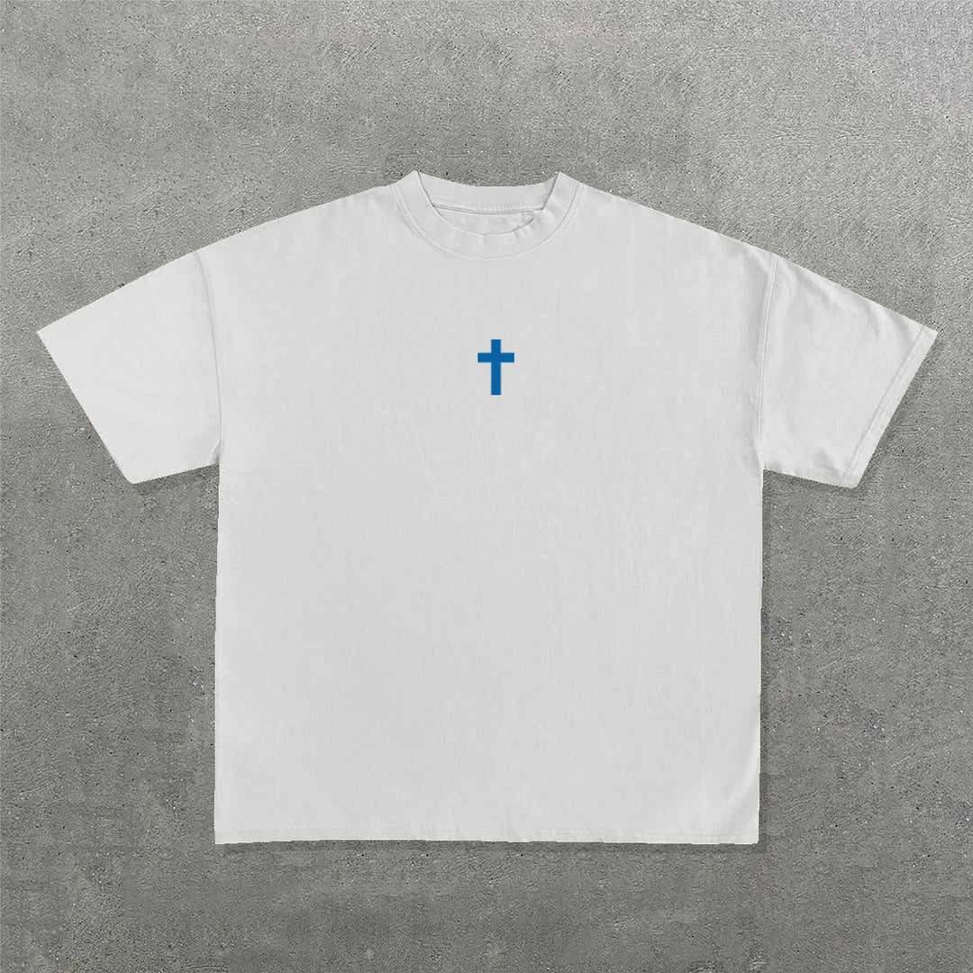 Jesus Saves Print Short Sleeve T-Shirt