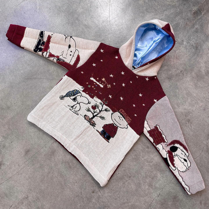 Retro Christmas Pattern Tapestry Hoodie