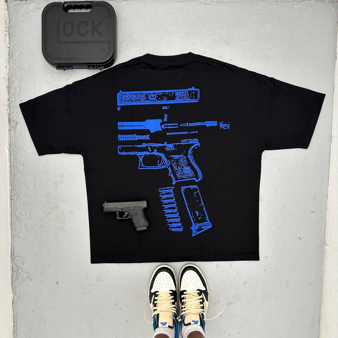 In Glock We Trust printed T-shirt