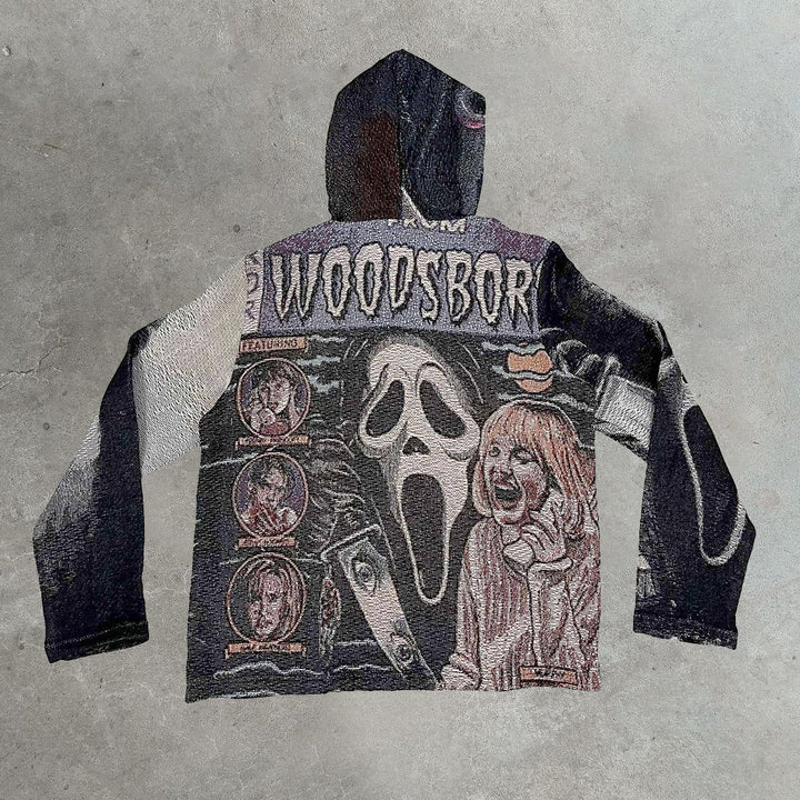 Casual Street Mask Demon Tapestry Hoodie