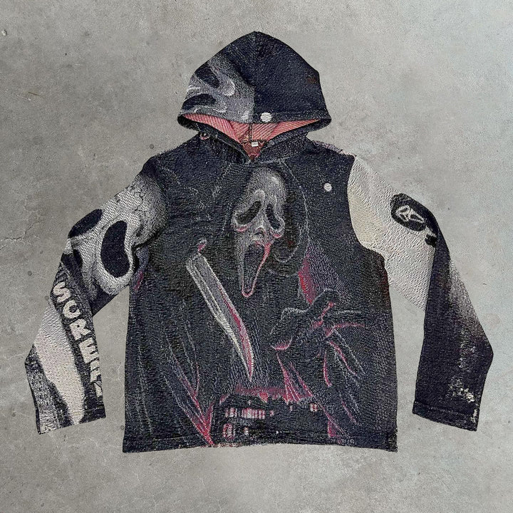 Casual Street Mask Demon Tapestry Hoodie