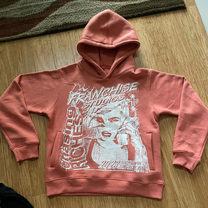 Retro personalized fashion printed hoodie