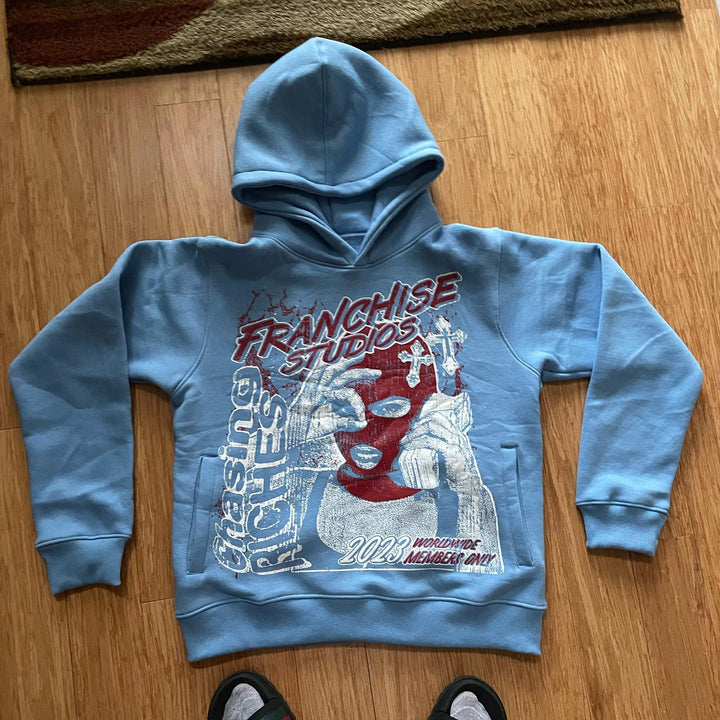 Retro personalized fashion printed hoodie