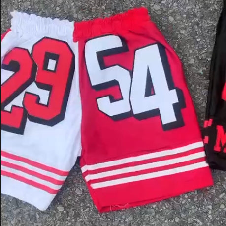 Baseball patch casual shorts