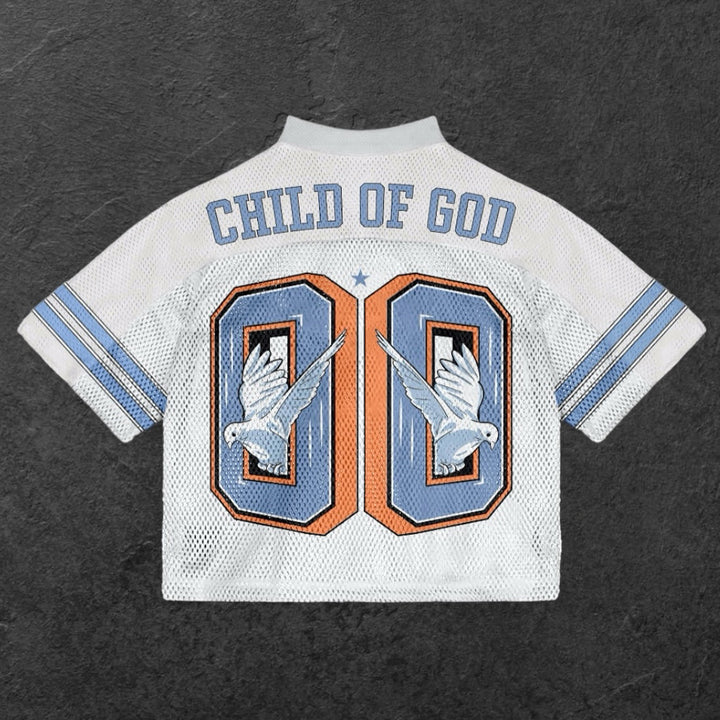 Child of God casual mesh jersey